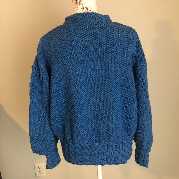 Las Manos Hand Knit 100% Cotton Sweater (L) - Picture 5 of 9